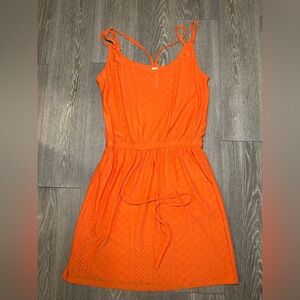 Orange Casual Dress